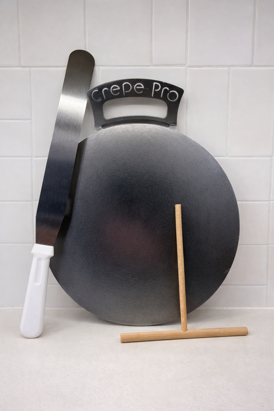 Carbon Steel 12″ Crepe Pan – CrepePro Bundle Kit