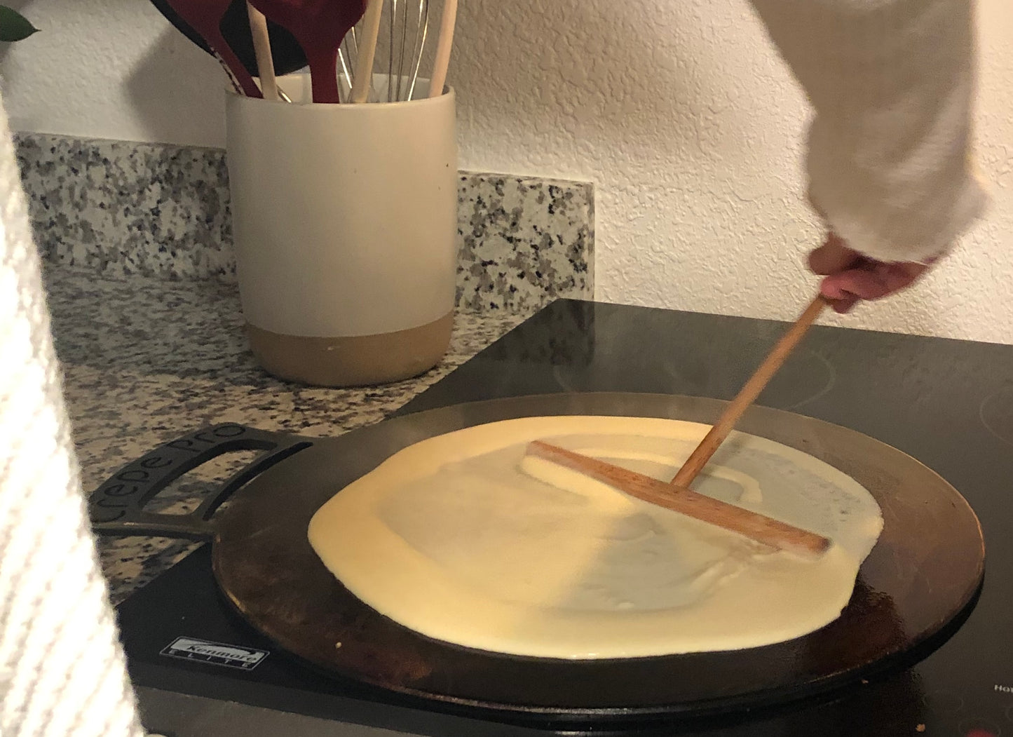 7" Beechwood Crepe Batter Spreader