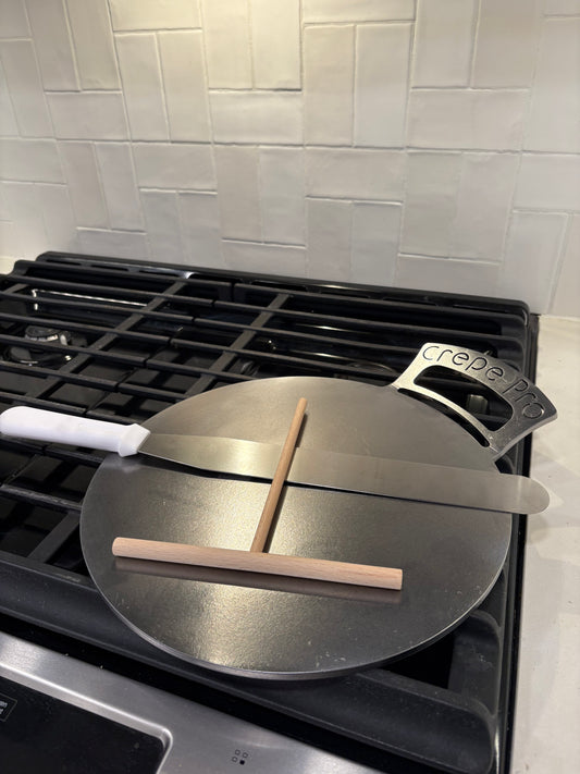 Carbon Steel 12″ Crepe Pan – CrepePro Bundle Kit